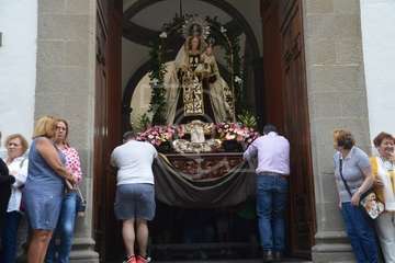 Misa y procesión de la Virgen de Telde en Los Llanos de Telde (Foto TA)